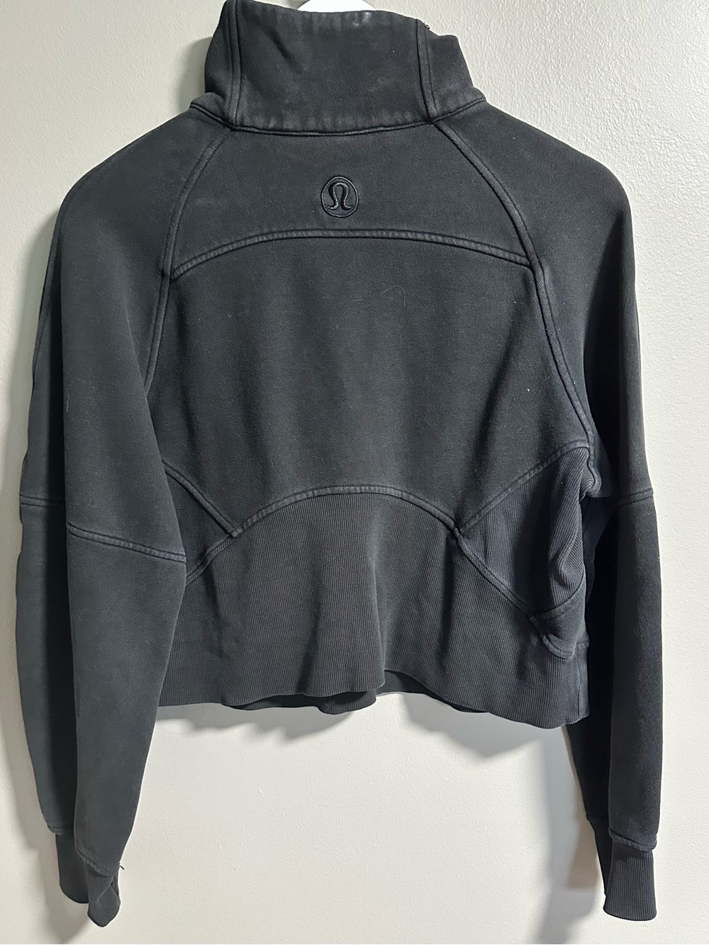 Lululemon Half Zip Scuba Oversized Funnel Neck Size XS/S in Black - Picture 4 of 5